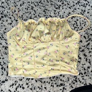 shein corset style crop top size small